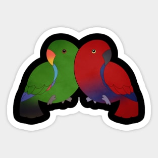 Two Eclectus Sticker